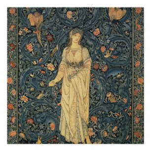 Poster William Morris antique Flora