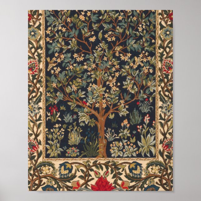 Poster William Morris - Arbre De Vie Original (Devant)