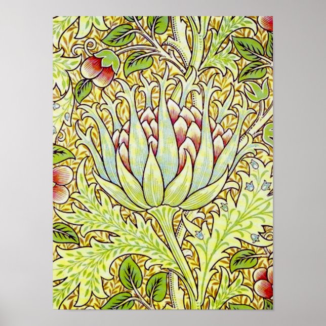Poster William Morris "Artichoke (Devant)