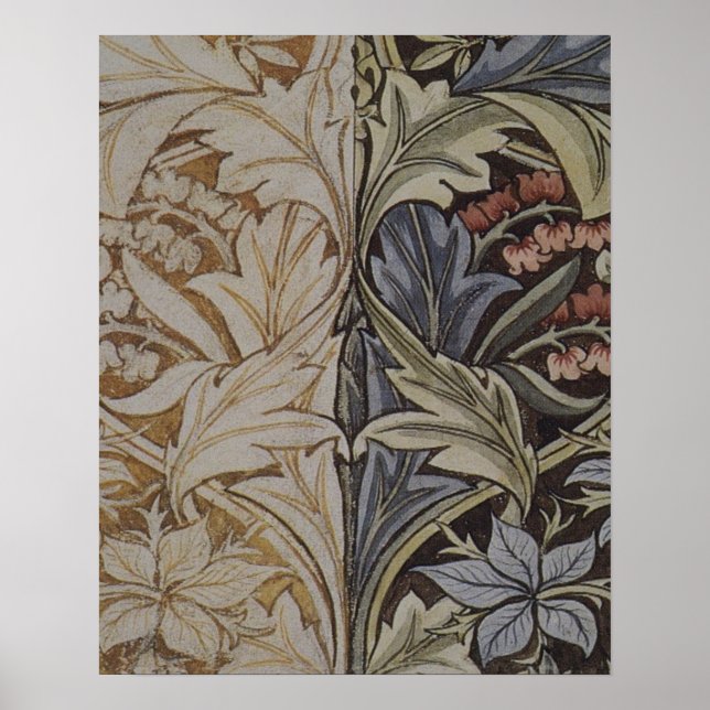 Poster William Morris Bluebell Botanique (Devant)