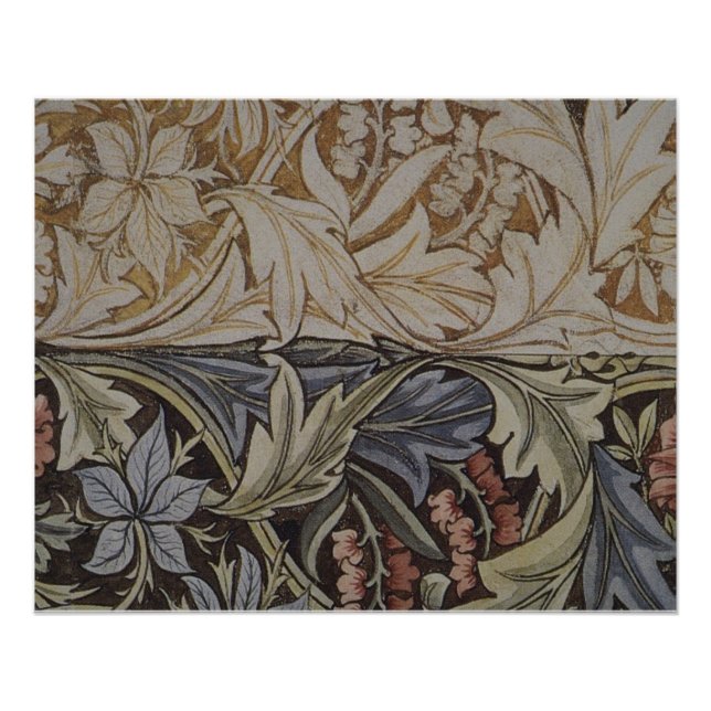 Poster William Morris Bluebell Tapestry Design (Devant)