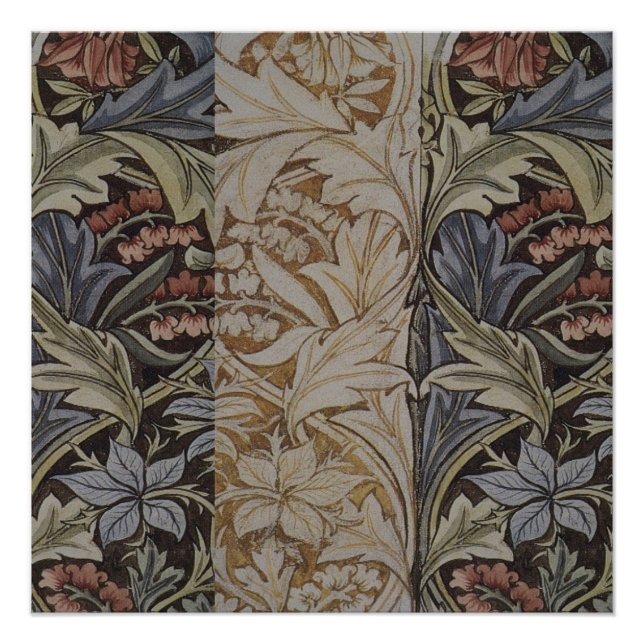 Poster William Morris Bluebell Tapestry Design (Devant)