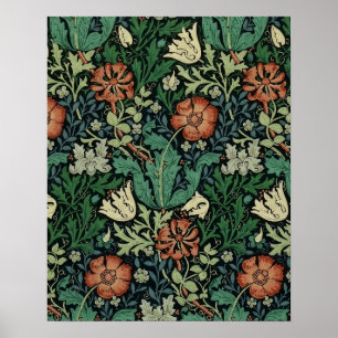 Poster William Morris Compton Floral Art