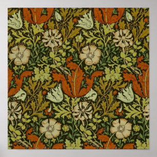 Poster William Morris - Design textile Cray