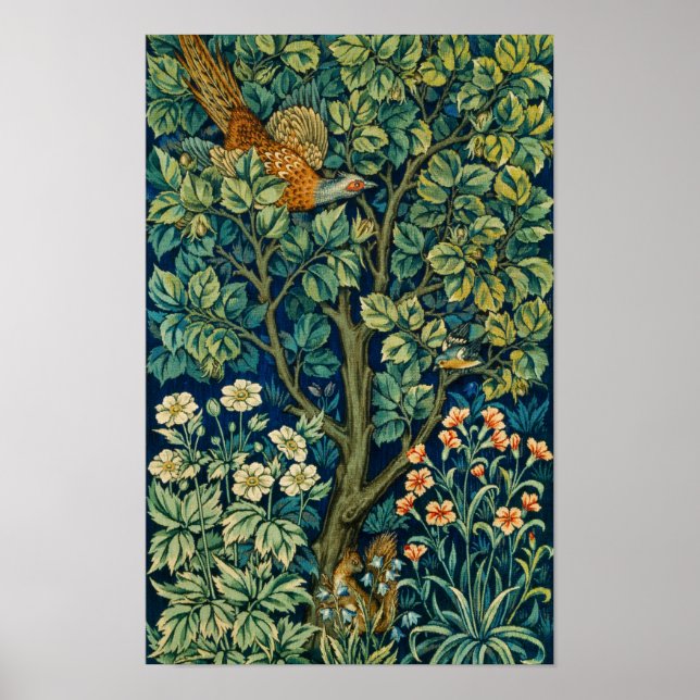 Poster William Morris et John Henry Dearle's Pheasant (Devant)