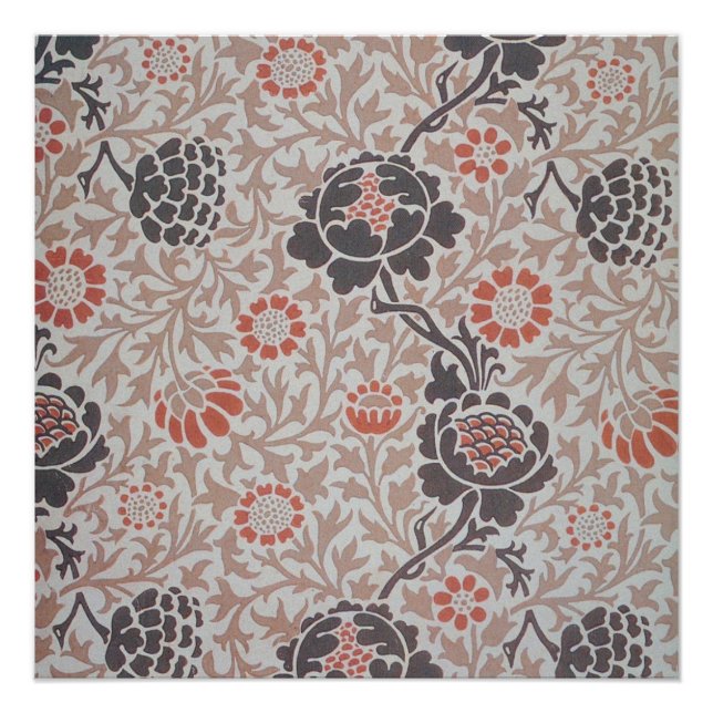 Poster William Morris Grafton Botanic Art Design (Devant)