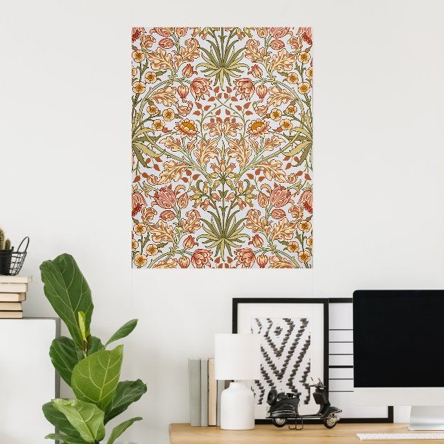 Poster William Morris Hyacinth Art botanique floral (Bureau à domicile)