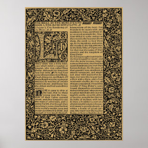 Poster William Morris Kelmscott Press page 1896