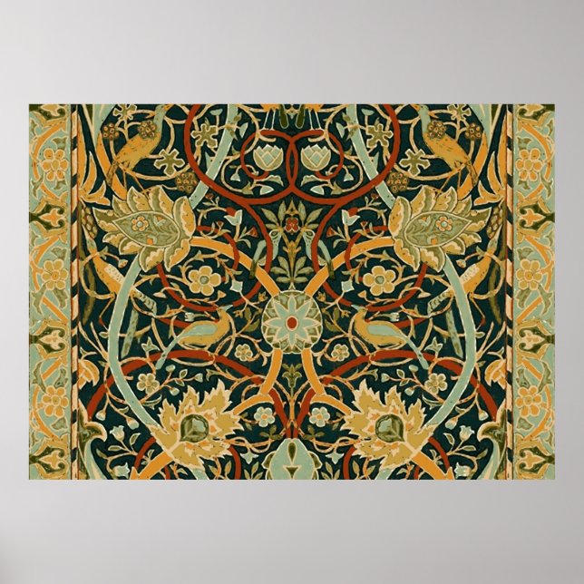 Poster William Morris Perse Art oriental de la moquette (Devant)