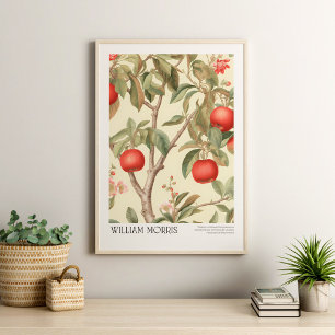 Poster William Morris Pommes Vintages et fleurs