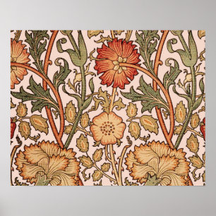 Poster William Morris Rose Flower Fond d'écran Motif
