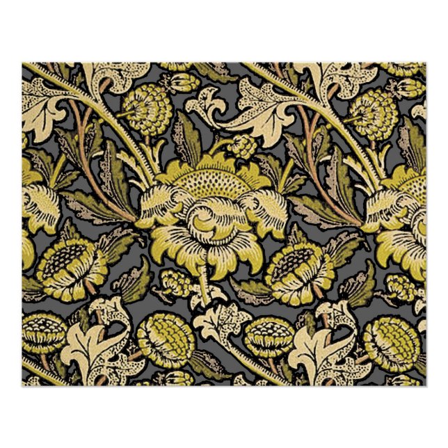 Poster William Morris Wey Fond d'écran Floral (Devant)