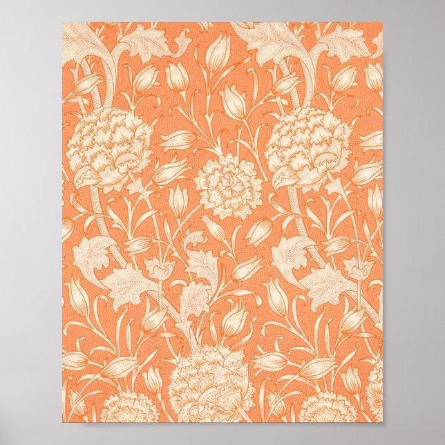 Poster William Morris Wild Tulip célèbre motif (Devant)