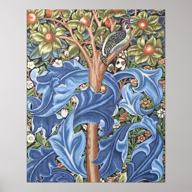 Poster William Morris Woodpecker Tapestry (Devant)