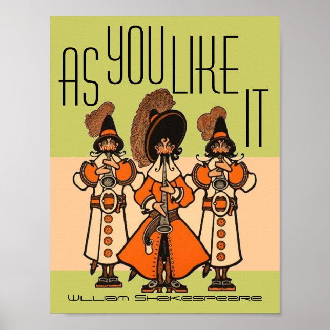 Poster William Shakespeare Comme Vous L'Aimez Moss Grn Po (Devant)