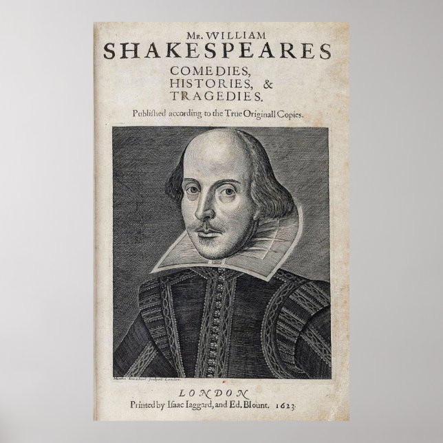 Poster William Shakespeare Portrait (Devant)