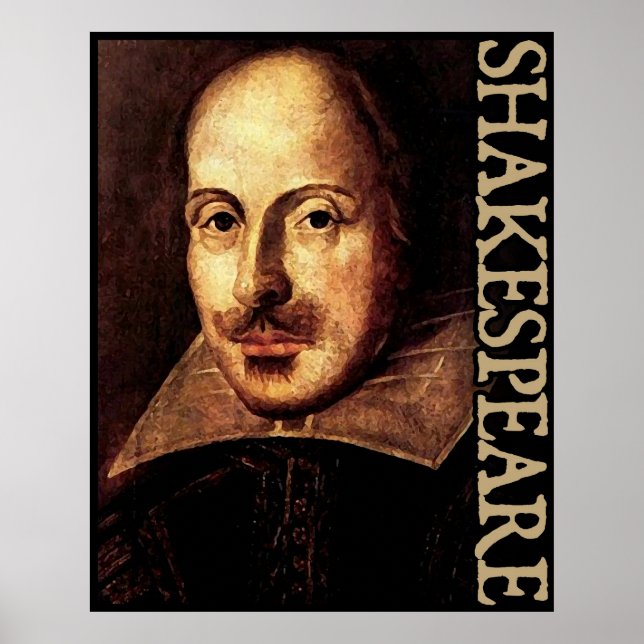 Poster William Shakespeare Portrait (Devant)