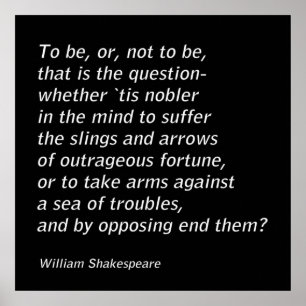 Poster William Shakespeare`s "Hamlet"