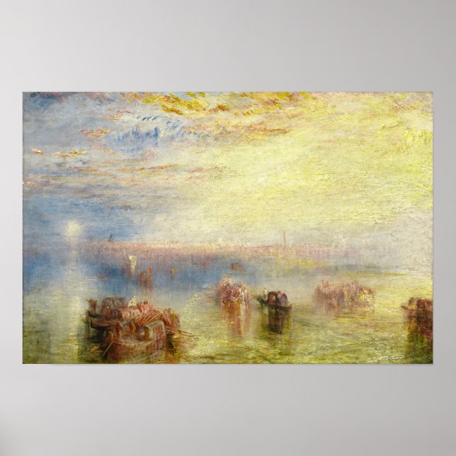 Poster William Turner - Approche de Venise (Devant)