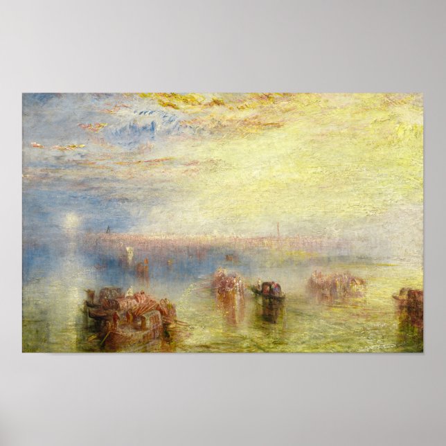 Poster William Turner - Approche de Venise (Devant)