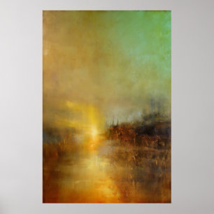 Poster William Turner Coucher de soleil Peinture Abstrait