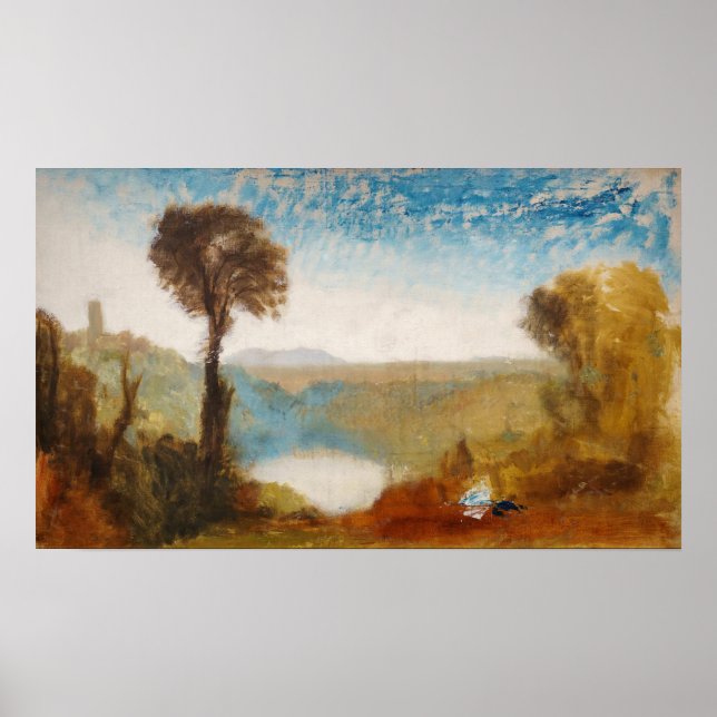 Poster William Turner - Lac Nemi (Devant)