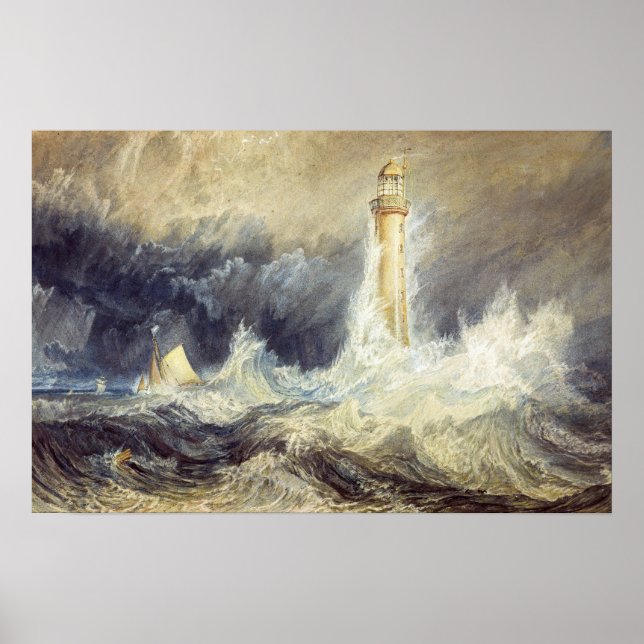 Poster William Turner - Phare de Bell Rock (Devant)