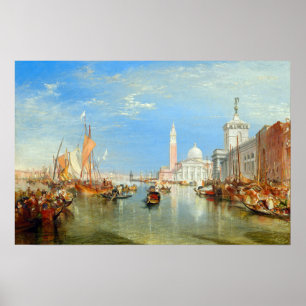 Poster William Turner - Venice, The Dogana & San Giorgio