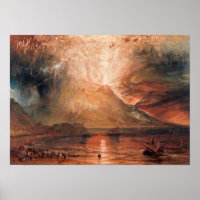 William Turner - Vésuve en éruption