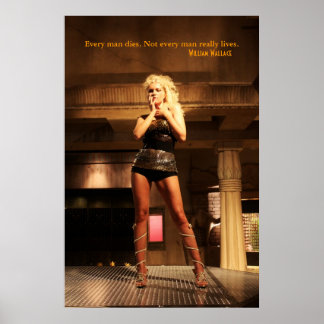 Poster William Wallace Citation - Chaque Homme Mort...