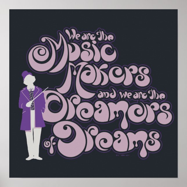 Poster Willy Wonka - Les créateurs de musique, les rêveur (Devant)