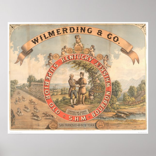 Poster Wilmerding & Co. Kentucky Whiskey (1855A) (Devant)