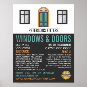 Poster Windows & Portes, Fenêtre & Porte de la société