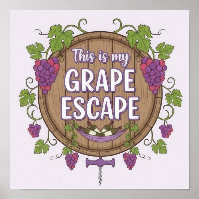 Poster Wine Time (Devant)