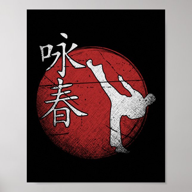 Poster Wing Chun Martial Arts Kung Fu (Devant)