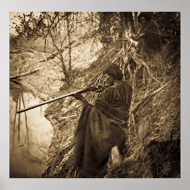 Poster Winnebago Chef indien Chasse au canard (Devant)