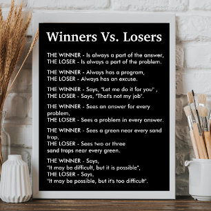 Poster Winners Vs Losers