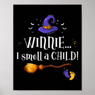Poster Winnie Je Sens Un Enfant Halloween Grossesse Annou