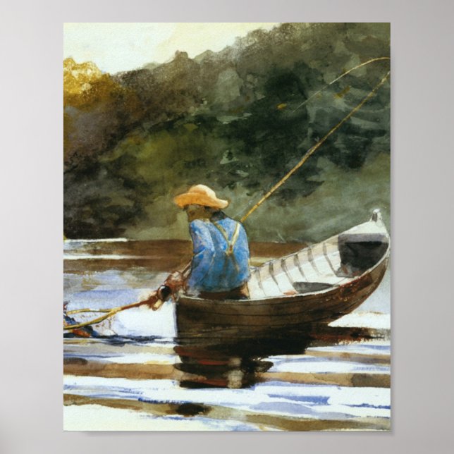 Poster Winslow Homer - Boy Fishing 1892 (Devant)