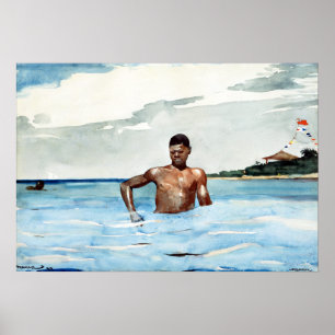 Poster Winslow Homer Le Bather