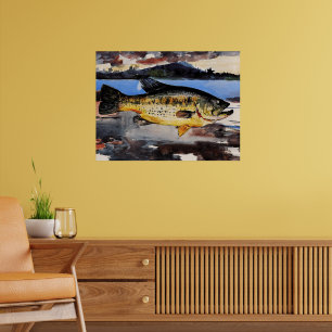 Poster Winslow Homer peinture, Basse