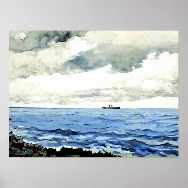 Poster Winslow Homer peinture, Bermudes, (Devant)