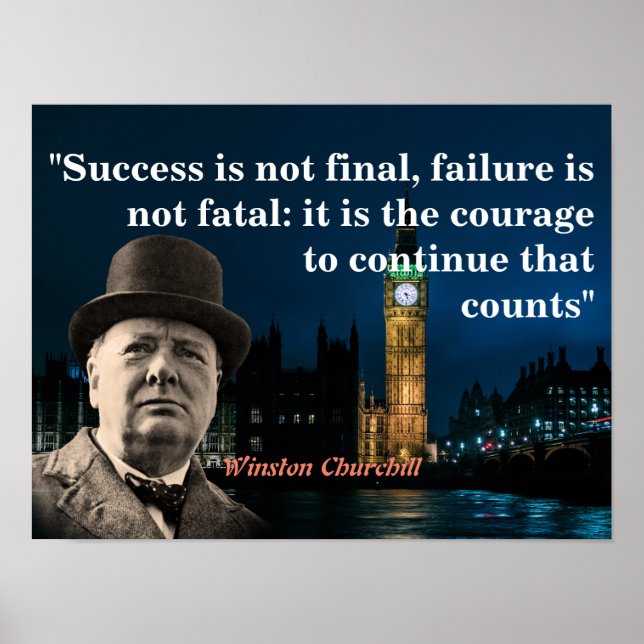 Poster Winston Churchill (Devant)