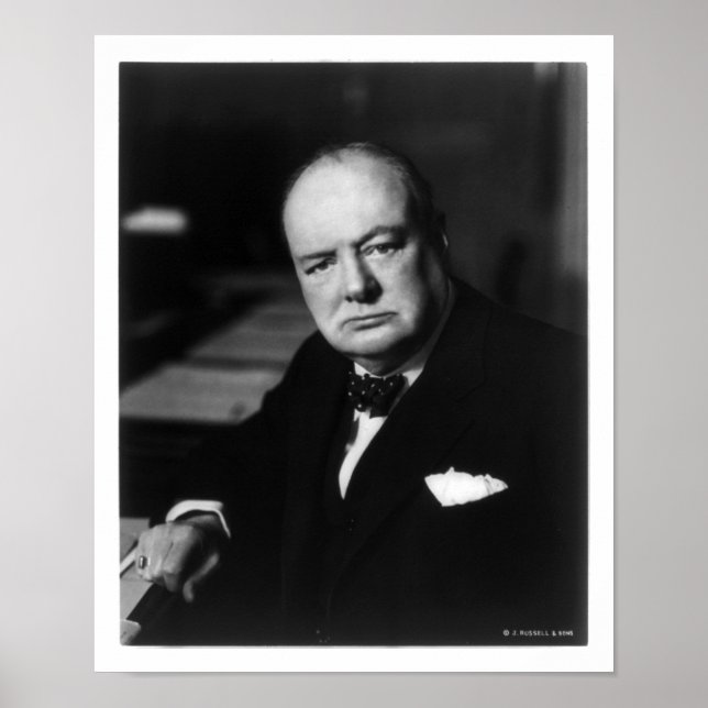 Poster Winston Churchill (Devant)