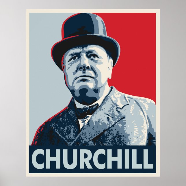 Poster Winston Churchill (Devant)