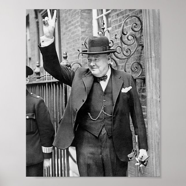 Poster Winston Churchill (Devant)