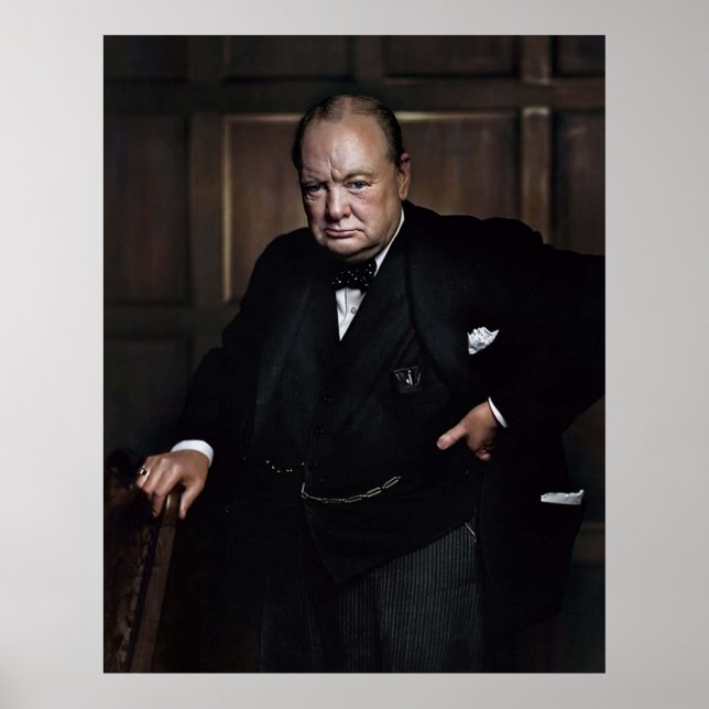 Poster Winston Churchill 1941 par Yousuf Karsh (Devant)