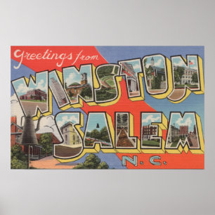 Poster Winston-Salem, Caroline du Nord