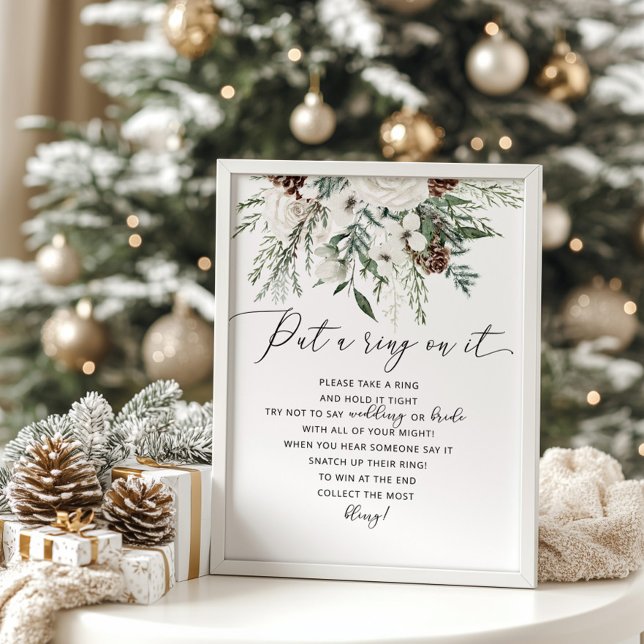 Poster Winter à feuillage persistant mettre une bague sur (Créateur téléchargé)