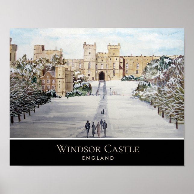 Poster Winter at Windsor Castle (Devant)